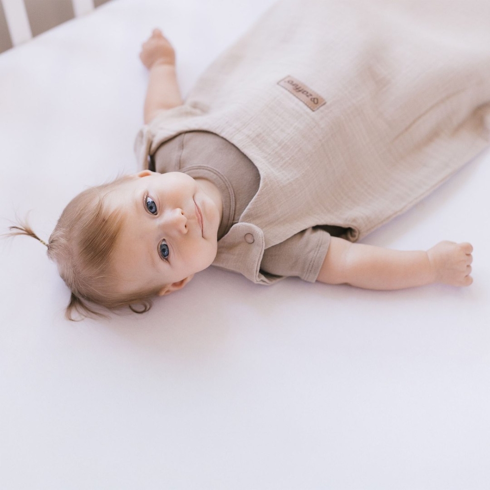Miegmaišis iš muslino, 1,5 TOG, „Malaga“, 0–6 mėn., vanilės spalvos